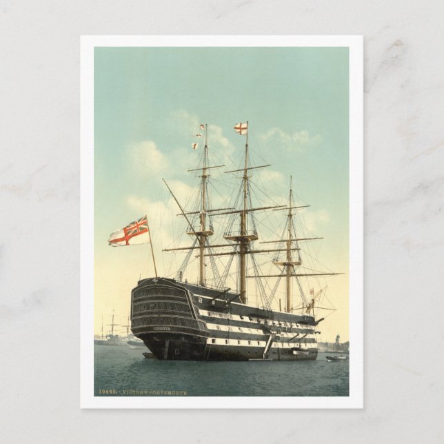 Nelson's HMS Victory Postcard (Front)