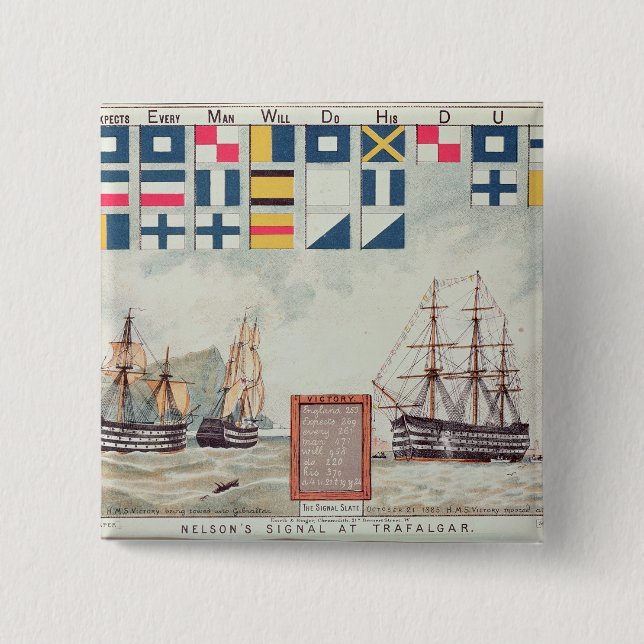 Nelson's signal at Trafalgar Button (Front)