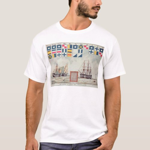 Nelsons signal at Trafalgar T_Shirt