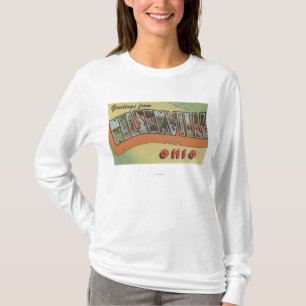 Nelsonville, Ohio - Large Letter Scenes T-Shirt
