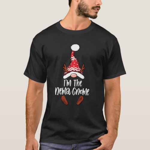 Nema Gnome Buffalo Plaid Matching Family Christmas T_Shirt