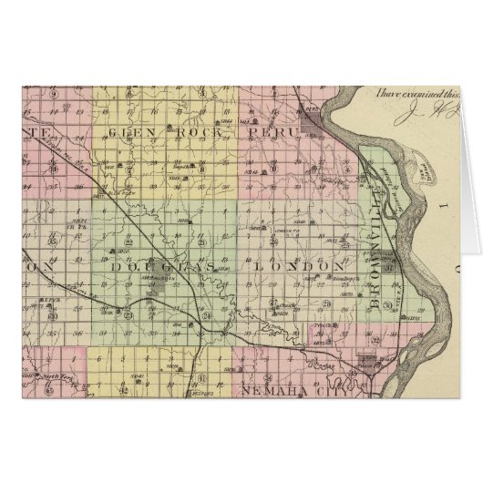 Nemaha County, Nebraska Cards (Front Horizontal)