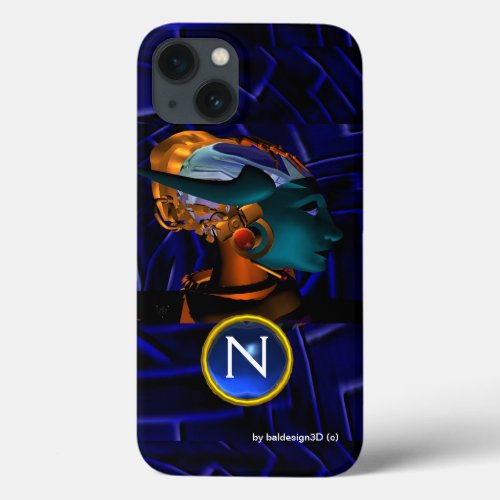 NEMES HYPER ANDROIDBlue Science Fiction Monogram iPhone 13 Case