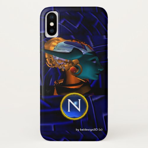 NEMES HYPER ANDROIDBlue Science Fiction Monogram iPhone X Case