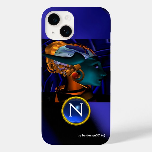 NEMES /HYPER ANDROID,Blue Science Fiction Monogram Case-Mate iPhone Case (Back)