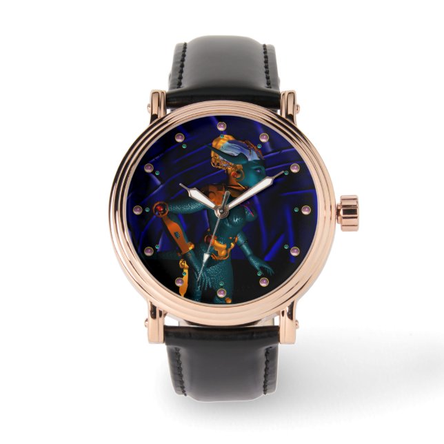 NEMES /HYPER ANDROID,Blue Science Fiction Sci-Fi Watch (Front)