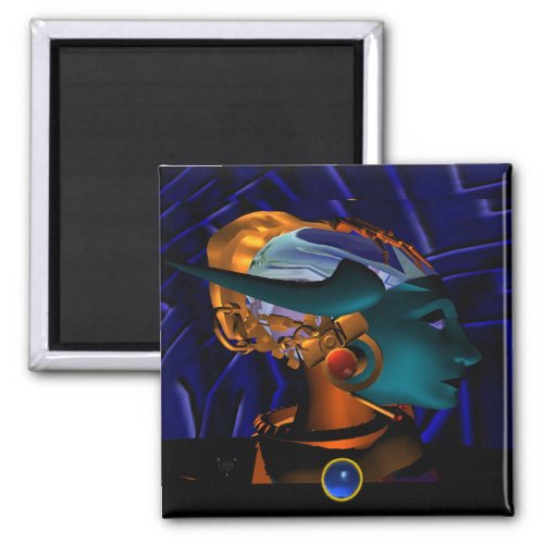 NEMES  HYPER ANDROID PORTRAIT Science Fiction Magnet