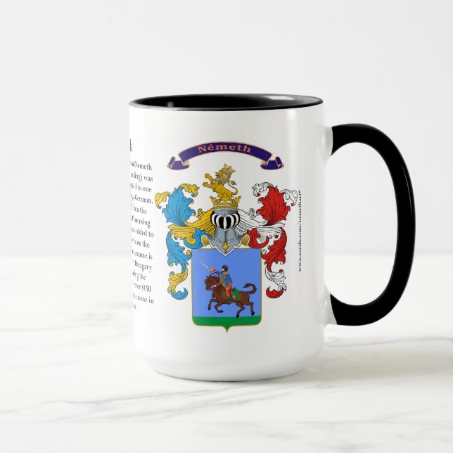 Nemeth Family Coat of Arms Mug (Right)