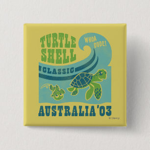 Nemo and Crush - Australia '03 Button