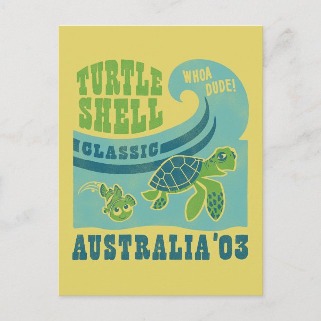 Nemo and Crush - Australia '03 Postcard (Front)