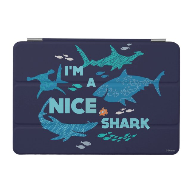 Nemo and Sharks - I'm A Nice Shark iPad Mini Cover (Horizontal)