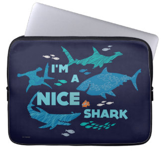 Nemo and Sharks - I'm A Nice Shark Laptop Sleeve