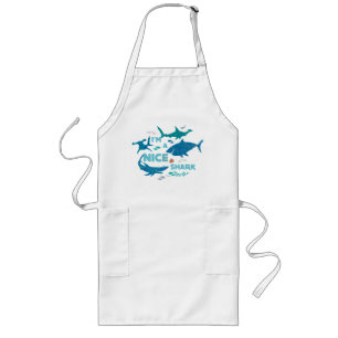 Nemo and Sharks - I'm A Nice Shark Long Apron