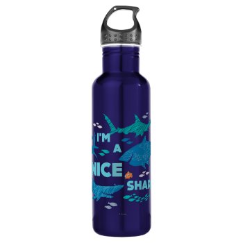 Nemo And Sharks - I'm A Nice Shark Stainless Steel Water Bottle by FindingDory at Zazzle