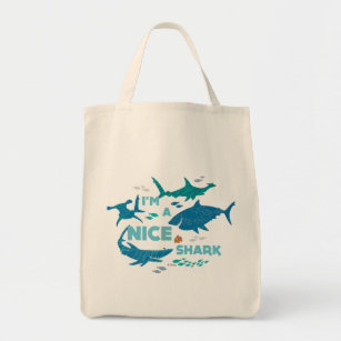 Nemo and Sharks - I'm A Nice Shark Tote Bag