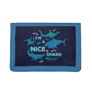 Nemo and Sharks - I'm A Nice Shark Trifold Wallet
