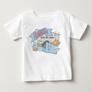 Nemo, Dory & Marlin   Ocean Here we Come Baby T-Shirt