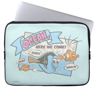 Nemo, Dory & Marlin | Ocean Here we Come Laptop Sleeve