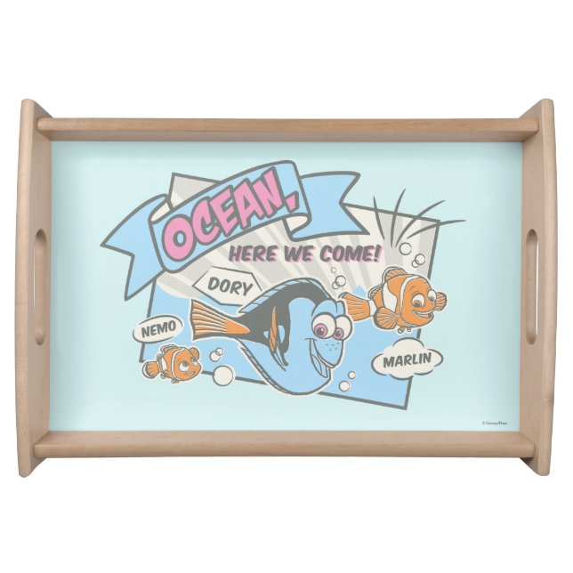 Nemo, Dory & Marlin | Ocean Here we Come Serving Tray (Front)