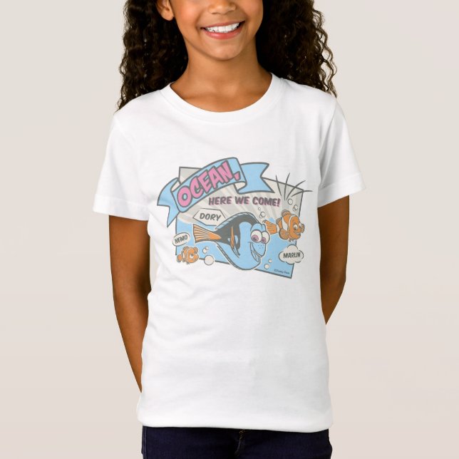 Nemo, Dory & Marlin | Ocean Here we Come T-Shirt (Front)