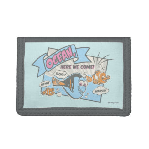 Nemo, Dory & Marlin Ocean Here we Come Tri-fold Wallet