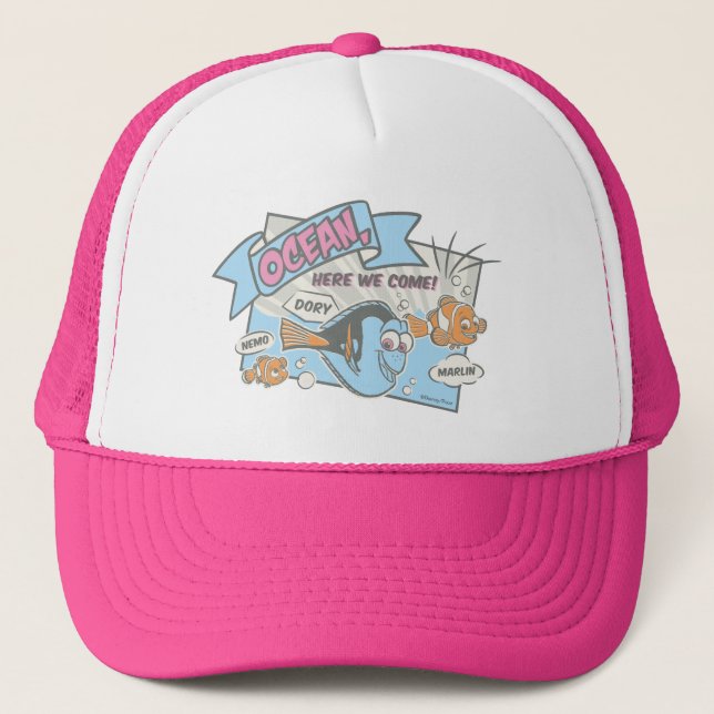 Nemo, Dory & Marlin | Ocean Here we Come Trucker Hat (Front)