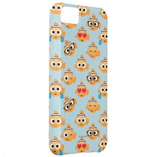 Nemo Emoji Pattern Case-Mate iPhone Case (Back/Right)