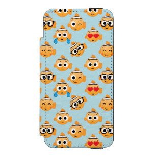 Nemo Emoji Pattern Wallet Case For iPhone SE/5/5s