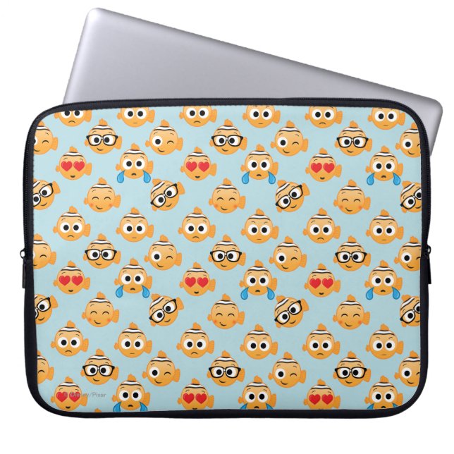 Nemo Emoji Pattern Laptop Sleeve (Front)