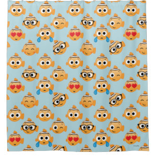 Nemo Emoji Pattern Shower Curtain