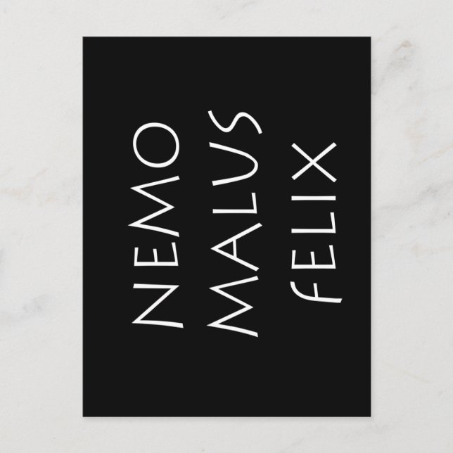 Nemo malus felix postcard (Front)