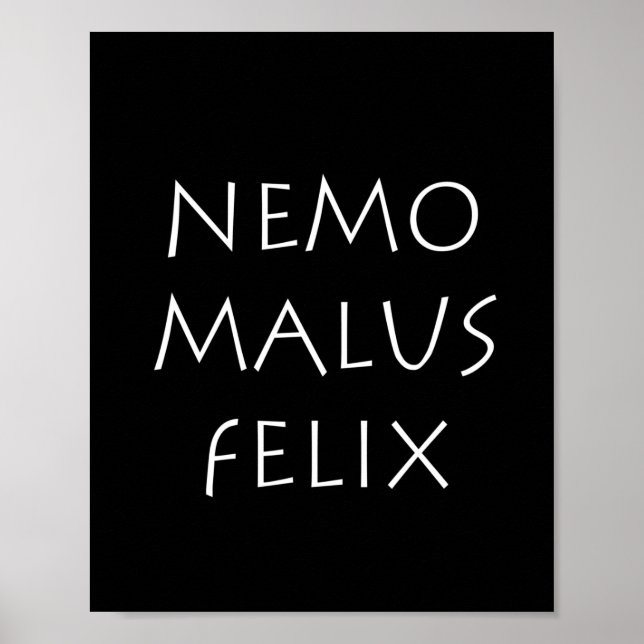 Nemo malus felix poster (Front)