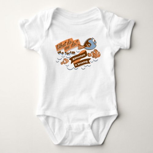 Nemo Marlin  Dory  Adventure is Brewing Baby Bodysuit