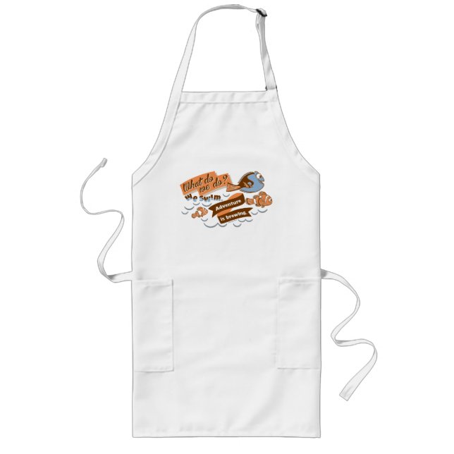 Nemo, Marlin & Dory | Adventure is Brewing Long Apron (Front)