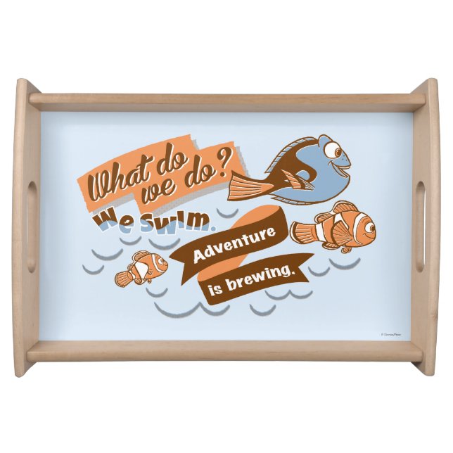 Nemo, Marlin & Dory | Adventure is Brewing Serving Tray (Front)