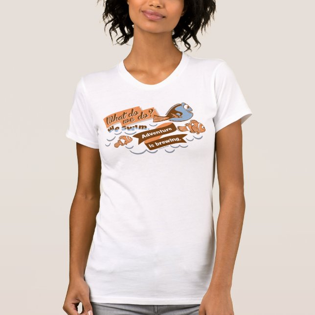Nemo, Marlin & Dory | Adventure is Brewing T-Shirt (Front)