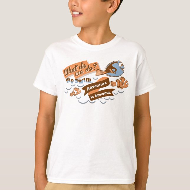 Nemo, Marlin & Dory | Adventure is Brewing T-Shirt (Front)
