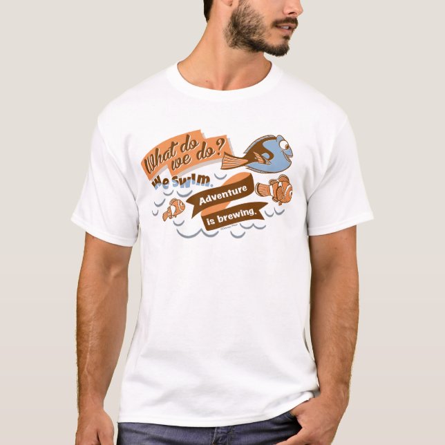 Nemo, Marlin & Dory | Adventure is Brewing T-Shirt (Front)
