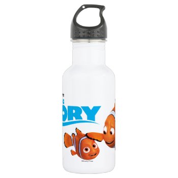 Nemo & Marlin Stainless Steel Water Bottle by FindingDory at Zazzle