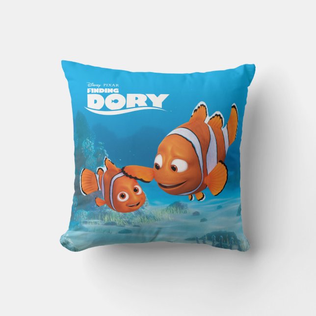 Nemo & Marlin Throw Pillow (Front)
