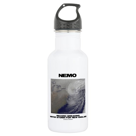 Nemo Record Breaking Winter Storm For New England Water Bottle