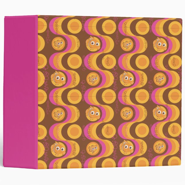Nemo Retro Pattern 3 Ring Binder (Front/Spine)