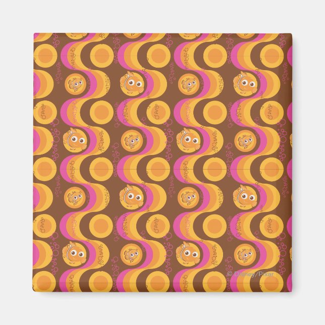 Nemo Retro Pattern Magnet (Front)