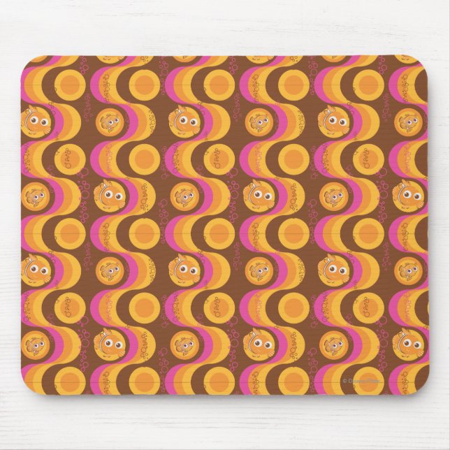 Nemo Retro Pattern Mouse Pad (Front)