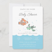 Nemo & Squirt Baby Shower Invitation (Front)