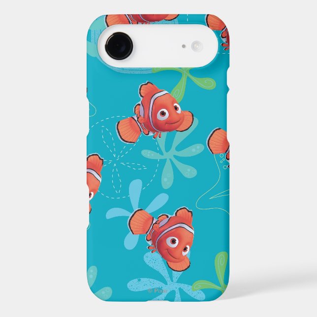 Nemo Teal Pattern Case-Mate iPhone Case (Back)