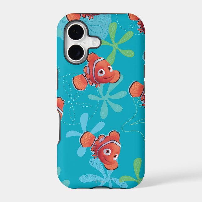 Nemo Teal Pattern Iphone Case (Back)
