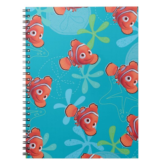 Nemo Teal Pattern Notebook (Front)