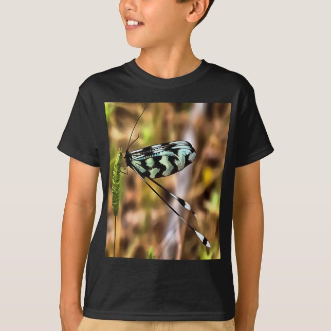 Nemoptera bipennis Spoon-Winged Insect Art T-Shirt (Front)