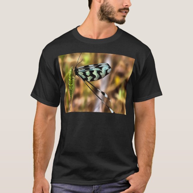 Nemoptera bipennis Spoon-Winged Insect Art T-Shirt (Front)